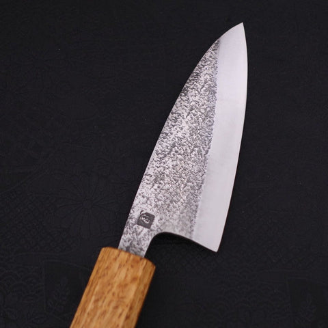 Couteau Deba VG-10 Nashiji Manche Yaki. Urushi 105mm-[Musashi]-[Couteaux de cuisine japonais]