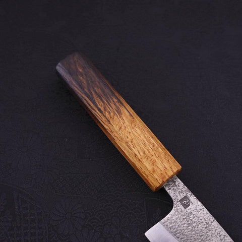 Couteau Deba VG-10 Nashiji Manche Yaki. Urushi 105mm-[Musashi]-[Couteaux de cuisine japonais]