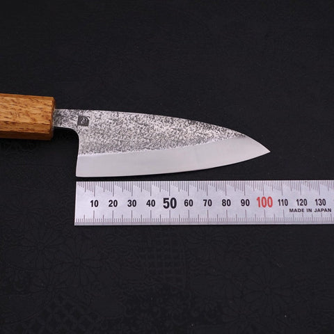 Couteau Deba VG-10 Nashiji Manche Yaki. Urushi 105mm-[Musashi]-[Couteaux de cuisine japonais]