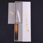 Couteau Deba VG-10 Nashiji Manche Yaki. Urushi 105mm-[Musashi]-[Couteaux de cuisine japonais]