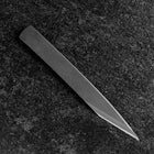 Couteau Kiridashi Blue Steel #1 Poli Manche en Acier Inoxydable 55mm avec Coffret en Bois de Paulownia-[Musashi]-[Couteaux de cuisine japonais]