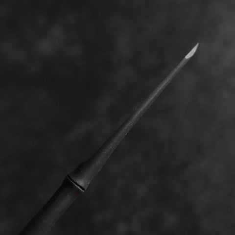 Couteau Kiridashi D2 Poli Acier Inoxydable Manche Design de Bambou 70mm avec Étui Cuir-[Musashi]-[Couteaux de cuisine japonais]