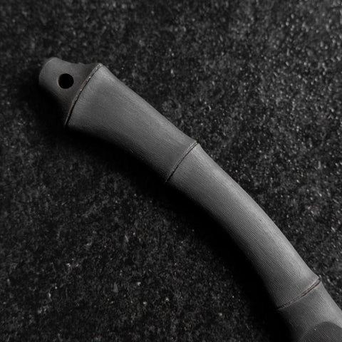 Couteau Kiridashi D2 Poli Acier Inoxydable Manche Design de Bambou 70mm avec Étui Cuir-[Musashi]-[Couteaux de cuisine japonais]