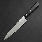 Couteau Petty AUS-8 Poli Manche Occidental Bleu 120mm-[Musashi]-[Couteaux de cuisine japonais]