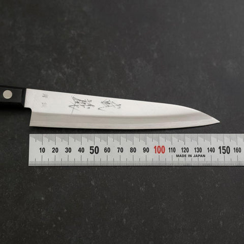 Couteau Petty AUS-8 Poli Manche Occidental Bleu 120mm-[Musashi]-[Couteaux de cuisine japonais]
