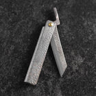 Couteau Pliant White Steel #2 75mm Carbone Tsuchime Knifegata avec Boîte en Bois de Paulownia-[Musashi]-[Couteaux de cuisine japonais]