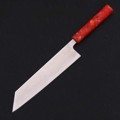 Couteau Tsushima Kiritsuke VG-10 Damas Manche Océan Rouge 210mm-[Musashi]-[Couteaux de cuisine japonais]