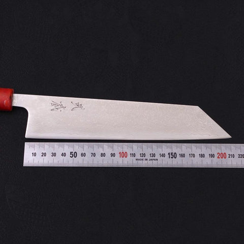 Couteau Tsushima Kiritsuke VG-10 Damas Manche Océan Rouge 210mm-[Musashi]-[Couteaux de cuisine japonais]