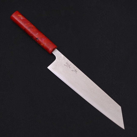 Couteau Tsushima Kiritsuke VG-10 Damas Manche Océan Rouge 210mm-[Musashi]-[Couteaux de cuisine japonais]