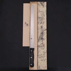 Couteau à Pain Molybdenum Poli Manche Occidental Noir 300mm-[Musashi]-[Couteaux de cuisine japonais]