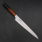 Couteau à Pain Molybdenum Poli Manche Yaki Urushi 230mm-[Musashi]-[Couteaux de cuisine japonais]