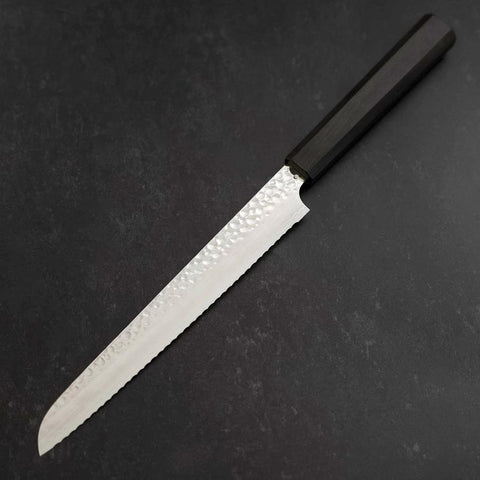 Couteau à Pain VG-10 Tsuchime Manche en Ébène 210mm-[Musashi]-[Couteaux de cuisine japonais]