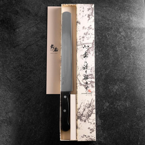 Couteau à gâteau Molybdenum Poli Manche Occidental 270mm-[Musashi]-[Couteaux de cuisine japonais]