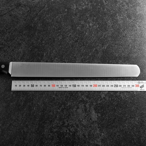 Couteau à gâteau Molybdenum Poli Manche Occidental 300mm-[Musashi]-[Couteaux de cuisine japonais]