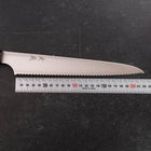 Couteau à pain Molybdenum Poli Manche en Ébène 230mm-[Musashi]-[Couteaux de cuisine japonais]
