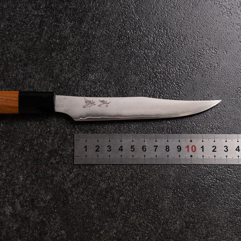 Couteau à steak AUS-10 Kasumi Manche en Buffle et Bubinga 125mm-[Musashi]-[Couteaux de cuisine japonais]