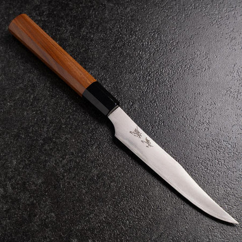 Couteau à steak AUS-10 Kasumi Manche en Buffle et Bubinga 125mm-[Musashi]-[Couteaux de cuisine japonais]