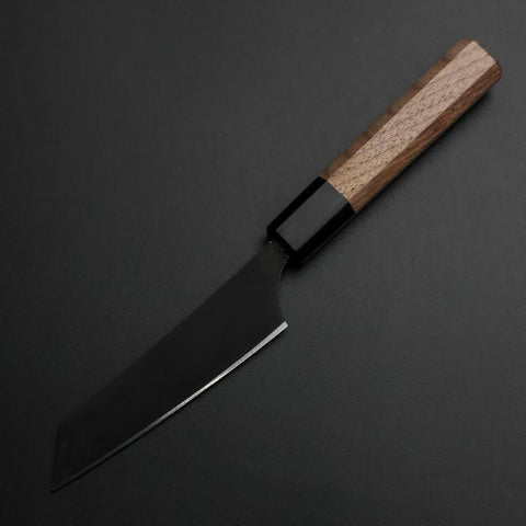 Couteau à steak AUS-8 Kurouchi Manche en Noyer 115mm-[Musashi]-[Couteaux de cuisine japonais]