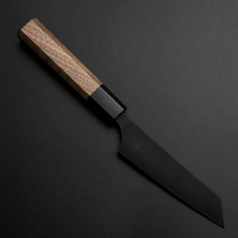 Couteau à steak AUS-8 Kurouchi Manche en Noyer 115mm-[Musashi]-[Couteaux de cuisine japonais]