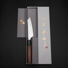 Couteau à steak AUS-8 Poli Manche en Noyer 115mm-[Musashi]-[Couteaux de cuisine japonais]