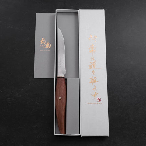 Couteau à steak VG-10 Damas Manche en Noyer 115mm-[Musashi]-[Couteaux de cuisine japonais]