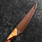 Couteau à steak VG-10 Miroir Damas Manche en Érable 100mm - Marron-[Musashi]-[Couteaux de cuisine japonais]