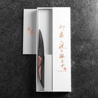 Couteau à steak VG-10 Miroir Damas Manche en Érable 100mm - Noir-[Musashi]-[Couteaux de cuisine japonais]