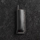 Couteau de Poche VG-10 Plaid Bois Stabilisé Couteau d’Extérieur 55 mm avec Étui Cuir-[Musashi]-[Couteaux de cuisine japonais]