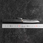 Couteau de Poche White Steel #2 90mm Carbon Tsuchime Knifegata Noir Boîte en Bois de Paulownia-[Musashi]-[Couteaux de cuisine japonais]