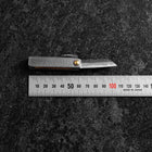 Couteau de poche White Steel #2 45mm Carbon Kurouchi Tsuchime Knifegata boîte en bois Paulownia-[Musashi]-[Couteaux de cuisine japonais]