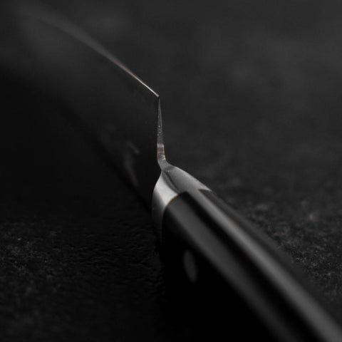 Couteau d'office VG-10 Poli Manche Occidental Noir 80mm-[Musashi]-[Couteaux de cuisine japonais]