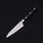 Couteau d'office VG-5 Damas Manche Occidental Noir 90mm-[Musashi]-[Couteaux de cuisine japonais]