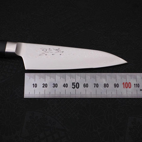 Couteau d'office VG-5 Damas Manche Occidental Noir 90mm-[Musashi]-[Couteaux de cuisine japonais]