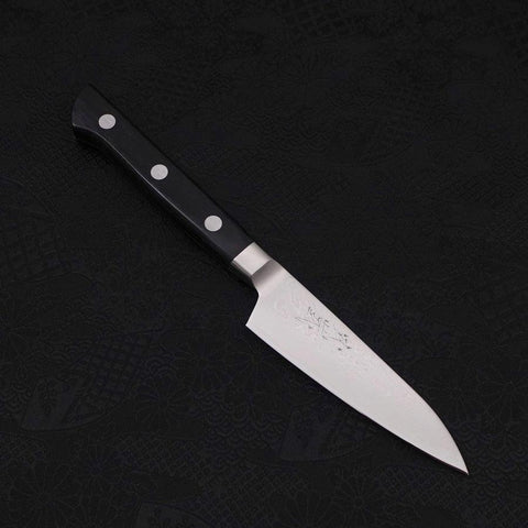 Couteau d'office VG-5 Damas Manche Occidental Noir 90mm-[Musashi]-[Couteaux de cuisine japonais]