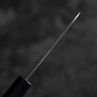 Couteau d'office White Steel #2 Tsuchime Manche Urushi Bleu Sombre 80mm-[Musashi]-[Couteaux de cuisine japonais]
