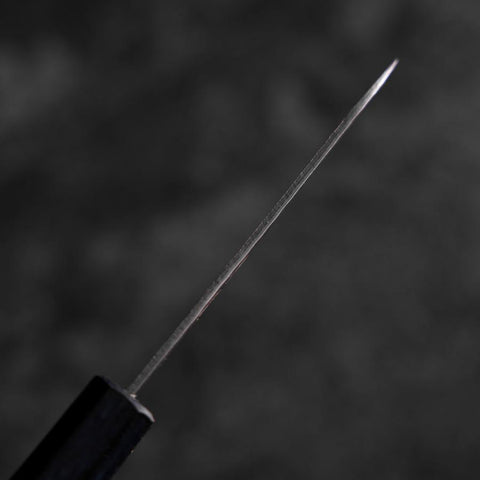Couteau d'office White Steel #2 Tsuchime Manche Urushi Bleu Sombre 80mm-[Musashi]-[Couteaux de cuisine japonais]