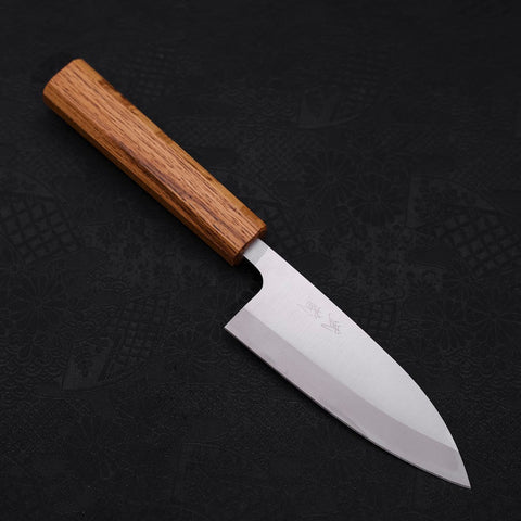 Deba AUS-8 Poli Manche en Chêne 120mm-[Musashi]-[Couteaux de cuisine japonais]