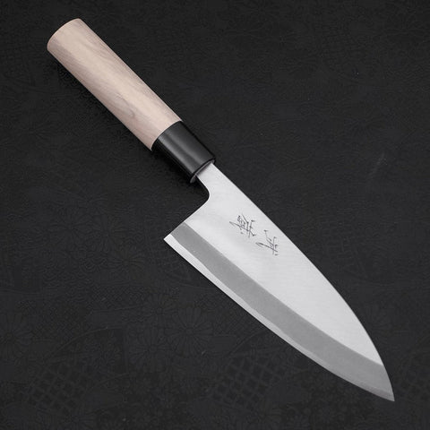 Deba Acier SK Kasumi Manche Magnolia 150mm-[Musashi]-[Couteaux de cuisine japonais]