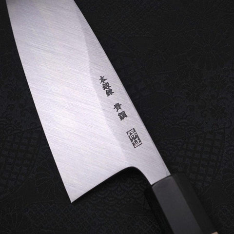 Deba Blue Steel #2 Kasumi Manche buffle et magnolia 165mm-[Musashi]-[Couteaux de cuisine japonais]