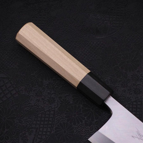 Deba Blue Steel #2 Kasumi Manche buffle et magnolia 165mm-[Musashi]-[Couteaux de cuisine japonais]