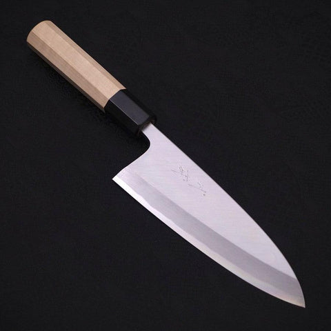 Deba Blue Steel #2 Kasumi Manche en Buffle et Magnolia 180mm-[Musashi]-[Couteaux de cuisine japonais]