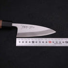 Deba Blue Steel #2 Kasumi Manche en Noyer 120mm-[Musashi]-[Couteaux de cuisine japonais]