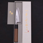 Deba Blue Steel #2 Kasumi Manche en Noyer 120mm-[Musashi]-[Couteaux de cuisine japonais]