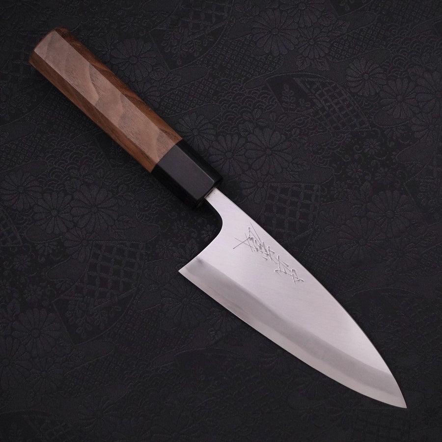 Deba Blue Steel #2 Kasumi Manche en Noyer 135mm-[Musashi]-[Couteaux de cuisine japonais]