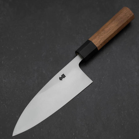 Deba Blue Steel #2 Kasumi Manche en Noyer 150mm-[Musashi]-[Couteaux de cuisine japonais]