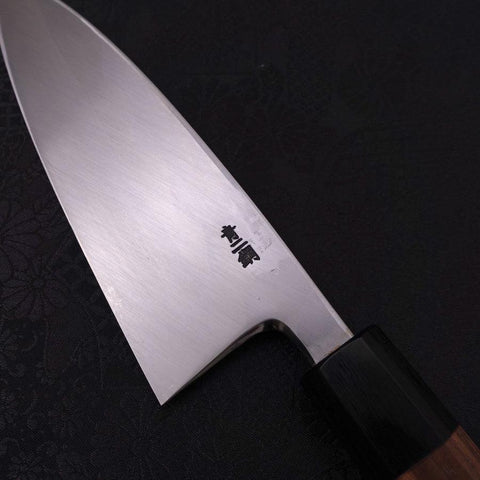 Deba Blue Steel #2 Kasumi Manche en Noyer 150mm-[Musashi]-[Couteaux de cuisine japonais]