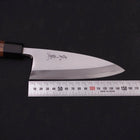 Deba Blue Steel #2 Kasumi Manche en Noyer 150mm-[Musashi]-[Couteaux de cuisine japonais]