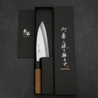 Deba Blue Steel #2 Kasumi Manche en Noyer 150mm-[Musashi]-[Couteaux de cuisine japonais]