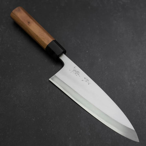 Deba Blue Steel #2 Kasumi Manche en Noyer 210mm-[Musashi]-[Couteaux de cuisine japonais]