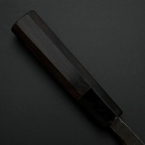 Deba Blue Steel #2 Kurouchi Chokin Dragon Manche en Buffle et Ébène 150mm-[Musashi]-[Couteaux de cuisine japonais]